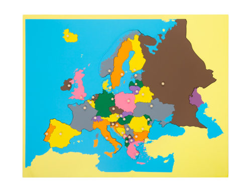 Carte Puzzle Montessori de l&rsquo;Europe